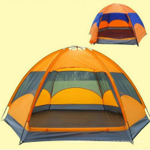 3 человека Стекловолоконная семейная палатка для кемпинга Пляжная палатка для путешествий